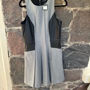Club Monaco Gray and Black Mini Dress